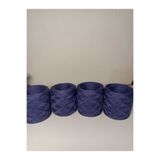 kartopya Deniz Mavisi(Navy Blue) Renkli İtalyan Merserize Koton Örgü İpi 400gr(4x100 Gr)