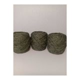 kartopya Hafif Simli Haki Renkli Koton Örgü İpi 300gr(3x100 Gr)