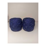 kartopya Lacivert Renkli Pullu Koton İp 200gr(2x100 Gr)