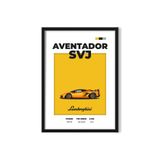 KARTPOST3R Spor Araba Tablo Poster No:0004 (Çerçeveli)