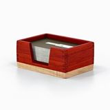 Kartvizitlik - Paduk Ve Akça Ağaçlarından - 100mm X 60mm X 45mm - Woodsaka Renksiz