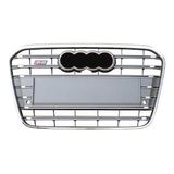 Karva Audi A6 S6 Ön Panjur Izgara 2012-2014 Krom Gri