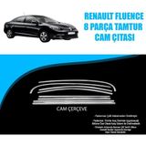 Karva Renault Fluence Tam Tur Krom Cam Çıtası