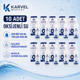 Karvel Medikal Aqua Oksijenli Su 100 Ml 10 Adet %3,875 Hidrojen Peroksit Antibakteriyel Çözelti