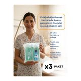 KARYA Ağız Bakım Seti 20 Adet Temizleme Çubuğu 1 Adet Solüsyon 1 Adet Dudak Nemlendirici - 3 Paket