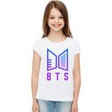 Karya Butik K Pop Bts Baskili Kız Çocuk Baskılı T-Shirt 2 - 9 - 10 Yaş - Beyaz