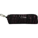 Karya Deri Unisex Anahtarlık Bozuk Para Cüzdanı 04360 - Siyah - Pembe