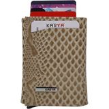 Karya Deri Unisex Mekanizmalı Kartlık Cüzdan 00600 - Bej