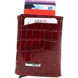 Karya Deri Unisex Mekanizmalı Kartlık Cüzdan 00600 - Bordo