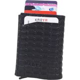 Karya Deri Unisex Mekanizmalı Kartlık Cüzdan 00600 - Siyah