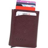 Karya Deri Unisex Mekanizmalı Kartlık Cüzdan 006000 - Bordo