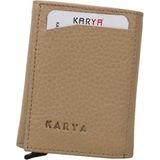 Karya Deri Unisex Mekanizmalı Kartlık Cüzdan 006000 - Karamel