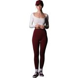 Karyoka Dikiş Detaylı Toparlayıcı Sportif Detaylı Ekstra Esnek Kadın Tayt @amazon - Bordo