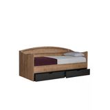 Karyola, Soft Çekmeceli Karyola 90X200 - 1 Adet Comfort Yatak Ceviz 90 X 200