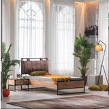 Karyola Ve Komodin Urlu Loft Model Metal Yuksek Ayak Eskitme Malzeme Itina Paket