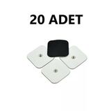 Kas Geliştirici 20 Adet Çıt Çıtlı 5X5 Tens Elektrodu 4'Lü 5 Paket Beyaz