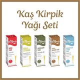 Kaş Kirpik Yağı Seti (Hint,ozon,avokado,tatlı Badem,hindistan Cevizi) 20 ml 5'li Set Damlalıklı - 5 Adet