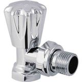 KAS RADYATÖR VANASI - KÖŞE - KROM - 1/2"