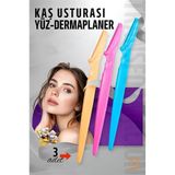 Kaş Şekillendirici Kaş Dermaplaner Yüz Usturası 3 Adet