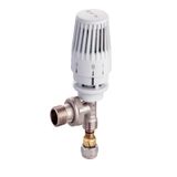 Kas Termostatik Köşe Radyatör Vanası 1/2'' Jak'lı Pex-b