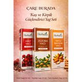 Kaş Ve Kirpik Destekleyici Yağ Seti (Hint Yağı & Jojoba Yağı & Tatlı Badem Yağı)