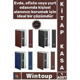 #Kasa Gizli Saklama Kutusu Güvenli Kumbara Dekoratif Kitap Görünümlü Anahtarlı Şık Çelik Mini Kasa