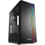 Kasa Mıd Tower Psusuz 1xfan Rgb Slıder Black