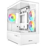 Kasa Mını Tower Psusuz 3xfan Mk6 Rgb Whıte - Standart - Çok Renkli