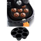 Kaşbaşı Home Airfryer Silikon Muffin Kek Kalıbı 7 Gözlü Hava Fritözü Kek Ve Çörek Pişirme Kalıbı Aksesuarı