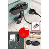 Kaşbaşı Home Yapışkanlı Airfryer Kablo Sabitleyici Düzenleyici Çok Amaçlı Kablo Tutucu Kablo Toparlayıcı 1 Adet