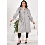 Kaşe Mont - 2XL - Gri