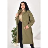 Kaşe Mont - 2XL - Haki
