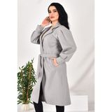 Kaşe Mont - XL - Gri