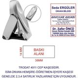Kaşeciniz Trodat 9411 Cep Kaşe Gri Makine Mavi Mürekkep