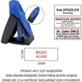 Kaşeciniz Trodat 9411 Cep Kaşe Mavi Makina Siyah Mürekkep