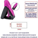 Kaşeciniz Trodat 9411 Cep Kaşe Pembe Makine Mavi Mürekkep
