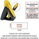Kaşeciniz Trodat 9411 Cep Kaşe Sarı Makina Siyah Mürekkep