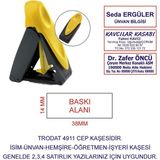 Kaşeciniz Trodat 9411 Cep Kaşe Sarı Makine Mavi Mürekkep