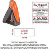 Kaşeciniz Trodat 9411 Cep Kaşe Turuncu Makina Siyah Mürekkep