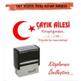 Kaşem Atatürk Temalı Kişiye Özel Kitap Mühürü Kitap Kaşesi C61