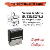 Kaşem Kitap Kurtlarına ve Kişiye Özel Kitap Mühürü Kitap Kaşesi C36