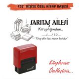 Kaşem Kitap Kurtlarına ve Kişiye Özel Kitap Mühürü Kitap Kaşesi C37