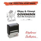 Kaşem Kitap Kurtlarına ve Kişiye Özel Kitap Mühürü Kitap Kaşesi C38