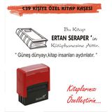 Kaşem Kitap Kurtlarına ve Kişiye Özel Kitap Mühürü Kitap Kaşesi C39