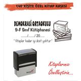 Kaşem Kitap Kurtlarına ve Kişiye Özel Kitap Mühürü Kitap Kaşesi C40