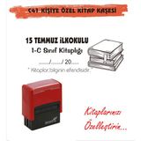 Kaşem Kitap Kurtlarına ve Kişiye Özel Kitap Mühürü Kitap Kaşesi C41