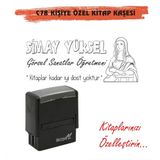 Kaşem Öğretmenlere ve Kişiye Özel Kitap Mühürü Kitap Kaşesi C78