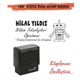 Kaşem Öğretmenlere ve Kişiye Özel Kitap Mühürü Kitap Kaşesi C80