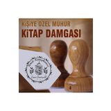 kaşematik K 111 Kitap Kahve Defne Yaprağı Kitap Mührü