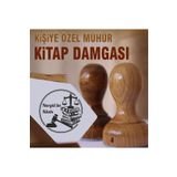 kaşematik K 156 Hakim Tokmağı Terazi Kitap Temalı Kitap Mührü